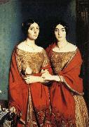 Theodore Chasseriau The Two Sisters oil painting
